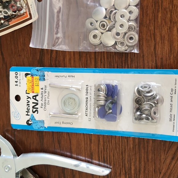 Vintage Rivet/Grommet/Snap Pliers & Eyelets & Heavy Duty Snaps - Picture 5 of 9